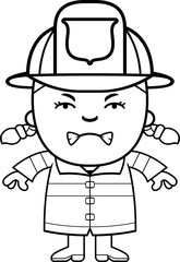 Angry Firefighter Girl
