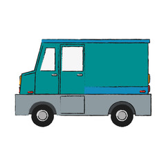 Cargo truck vehicle icon vector illustration graphic design