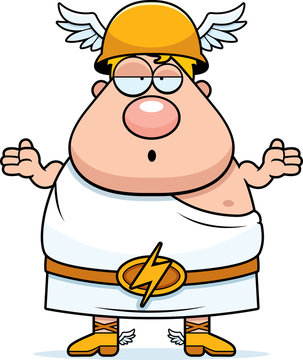 recommend clip art: Confused Cartoon Hermes
