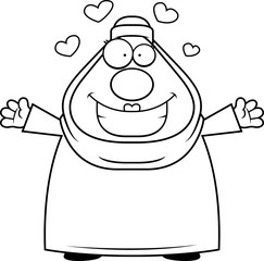 Cartoon Muslim Hug
