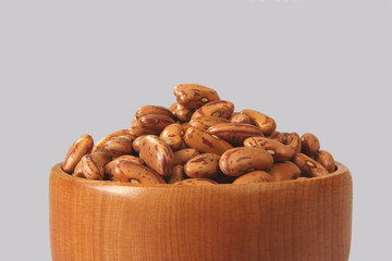 Indian red adzuki beans with Wooden Scoop