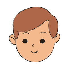happy boy cartoon icon image vector illustration design