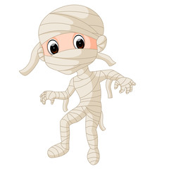 Cartoon Egyptian mummy