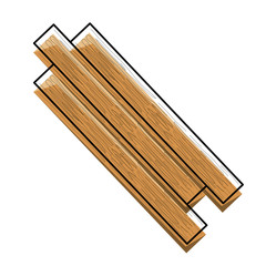 wooden sticks icon over white background vector illustration