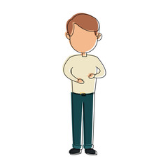 faceless man icon image vector illustration design