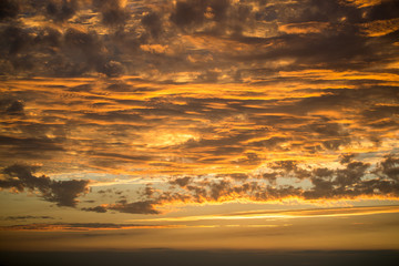 Obraz premium Red orange sky