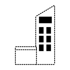 Obraz premium industrial building icon over white background vector illustration