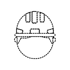 Fototapeta na wymiar man with safety helmet icon over white background vector illustration