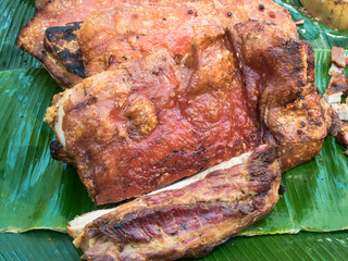Crispy roasted pork