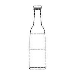 soda bottle with label icon image vector illustration design