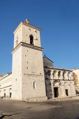 Fototapeta na wymiar Facade of Benevento Cathedral (Italy)