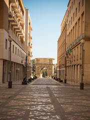 The Arch of Trajan at the end of Via Traiano in Benevento