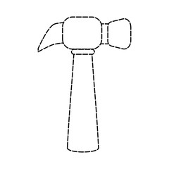 hammer tool icon image vector illustration design