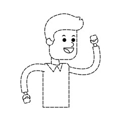 happy man icon image vector illustration design