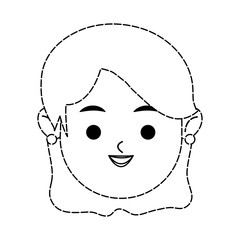 happy woman icon image vector illustration design