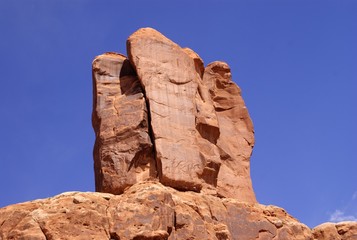 Sandstone Monolith in Arches National Park