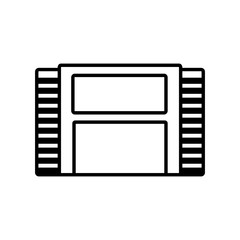 Old videogame cassette icon vector illustration graphic design
