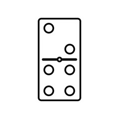 Domino piece symbol icon vector illustration graphic design