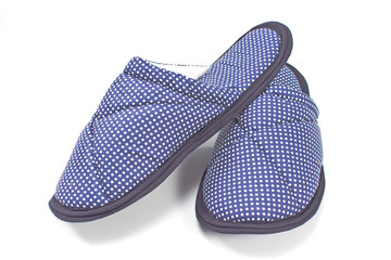 House slippers isolated on white background