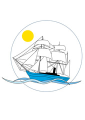 veliero in navigazione