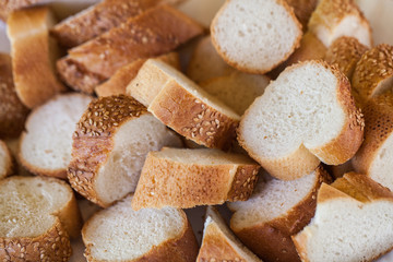 Crackers. Bread. Snack. Tasty and healthy food.