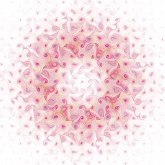 Digital art design. Abstract colorful fractal texture. Flower pattern
