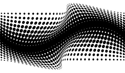 dot halftone. dotted design element abstract morph art background - 171474908