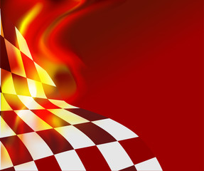 checkered flag background vector race design - 171475718