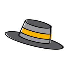 Vintage male hat icon vector illustration graphic design