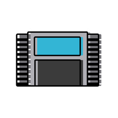 Old videogame cassette icon vector illustration graphic design