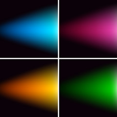 Set of Luminous Ray in the Dark . Abstract Background . Template for your Design . Isolated Vector Illustration