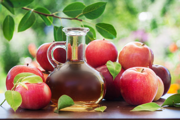 Apples. Tasty and useful fruit. Juice. Vinegar. For your design.