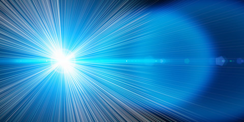 Obraz premium Blauer Laser
