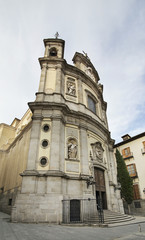 Fototapeta na wymiar Pontifical Basilica of St. Michael in Madrid. Spain