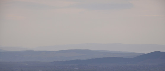Misty view from the mountains