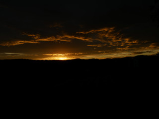 Feuriger Sonnenuntergang