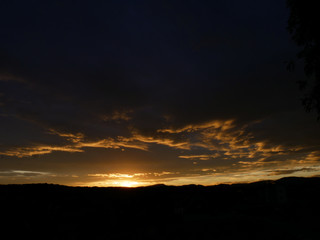 Feuriger Sonnenuntergang