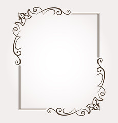 Frame and page decoration. Vector illustration