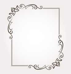 Frame and page decoration. Vector illustration