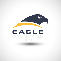 Modern style eagle head logo vector illustration