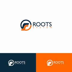 modern logo business in simple letter R and letter S