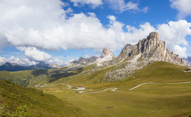 Obraz premium Passo Giau in Dolomites, South tirol, Italy
