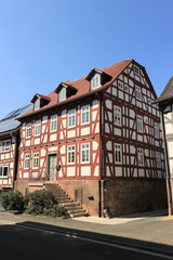 Fototapeta na wymiar Fachwerkgebäude in Schweinsberg