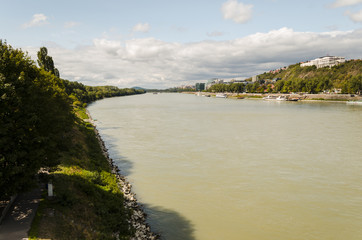 vibrant city of Bratislava, Slovakia city in august