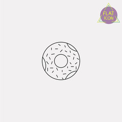 donut line icon