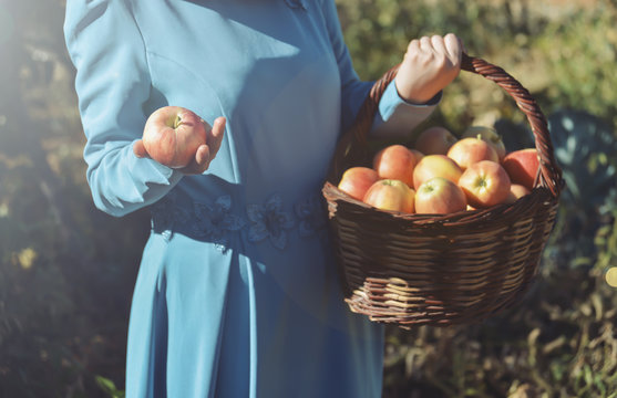 Woman and Apple