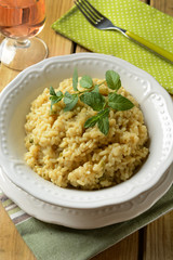 risotto with asparagus and mint