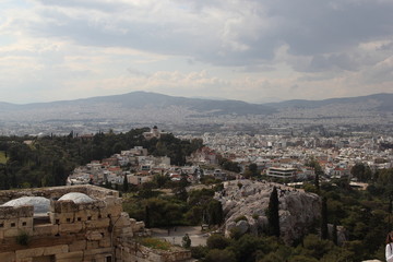Fototapeta na wymiar Athens Monuments, Greece, 2017