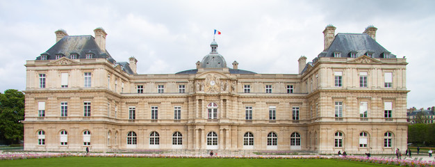Luxembourg Palace (Palais du Luxembourg) in the Luxembourg Gardens. Paris, France