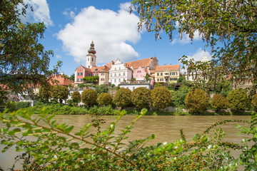Fototapeta na wymiar Altstadt Panorama von Frohnleiten bei Graz in der Steiermark, Österreich